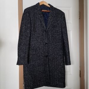 J. Crew Mercantile Mens Herringbone Topcoat